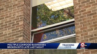 Jewelry store other businesses targeted in overnight Leawood burglary [upl. by Animsay538]