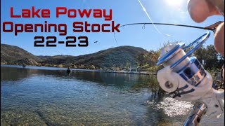 Lake Poway Opening Stock 20222023 Trout Fishing San Diego California [upl. by Javed628]