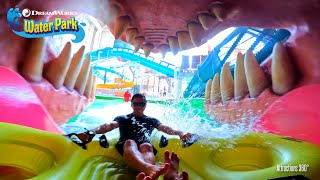 DreamWorks Water Park 2022  Water Coaster amp All the Big Water Slides POV  RecordBreaking Slides [upl. by Federico559]