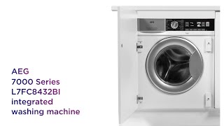 AEG 7000 Series L7FC8432BI Integrated 8 kg Washing Machine  Product Overview  Currys PC World [upl. by Wilt]