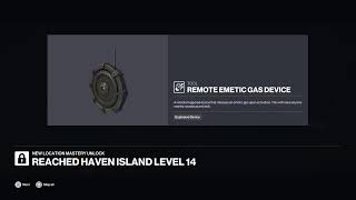 HAVEN ISLAND  Emetic Gas Grenade amp Sieker Dart Gun Unlocks 110722  for Freelancer317 acc [upl. by Rachael]