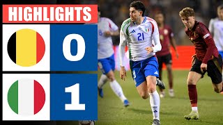 BelgioItalia 0  1  Highlights amp Goal  UEFA Nations League [upl. by Atnahsal]