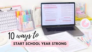 How to Prepare for a New School Year 📝 10 ways to start the school year strong 💪 [upl. by Tnilf163]