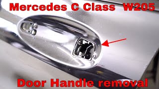 Mercedes C Class W205 Driver side door handle removal [upl. by Hedve]