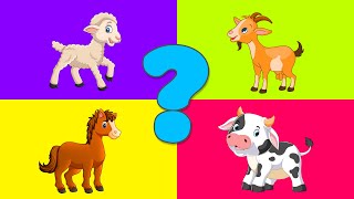 Farm animals for kids  Vocabulary fo kids [upl. by Ykvir831]