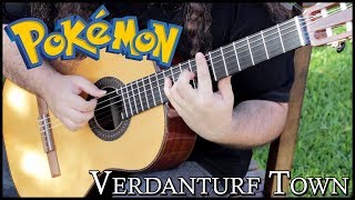 Pokémon  Verdanturf Town Guitar arrangement [upl. by Laehctim]