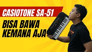 Review CASIOTONE SA51  Mini Keyboard Portable [upl. by Dardani]