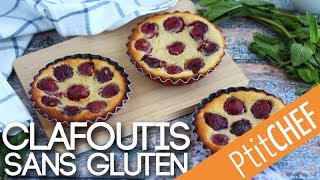 Mini clafoutis aux cerises sans gluten  Ptitchefcom [upl. by Cox]