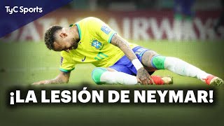 LA DURA LESIÓN DE NEYMAR EN LA DERROTA DE BRASIL ANTE URUGUAY 🔥 Eliminatorias Sudamericanas [upl. by Tija86]