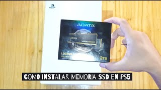 Como instalar una memoria SSD en la PS5 Rápido y facil [upl. by Eleirbag]