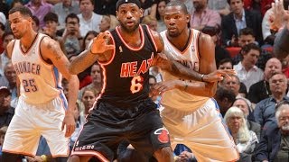 Kevin Durant and LeBron James Combine for 14 Points in 2 Minutes [upl. by Rehtnug111]