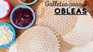 Receta GALLETAS PARA OBLEAS [upl. by Suiratnod]