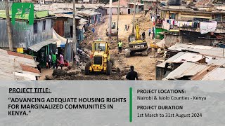 Advancing adequate housing rights for marginalized communities in Kenya [upl. by Rosemonde]