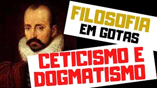 CETICISMO E DOGMATISMO NA FILOSOFIA [upl. by Kcin]