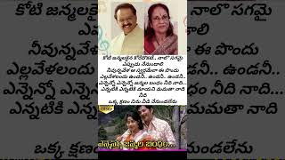 ఎన్నెన్నో జన్మల బంధం నీది నాది సాంగ్ 2spbalasubramanyam vanijayaram spbhits telugusongs oldsong [upl. by Annot]