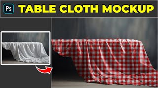 3Minutes Photoshop  Make Crumpled Table Cloth Mockup  Photoshop Tutorial [upl. by Tisha471]