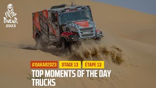 Trucks Top moments  Étape 13  Stage 13  Dakar2023 [upl. by Plafker999]