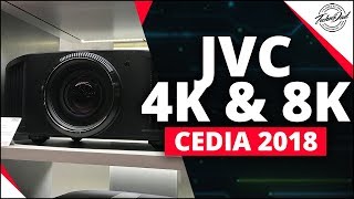 CEDIA 2018  New JVC Projectors DLANX5 NX7 NX9 [upl. by Scully]