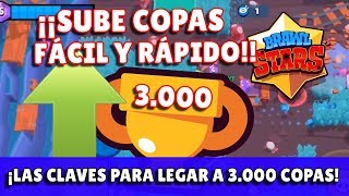 ¡LAS CLAVES PARA LLEGAR A 3000 COPAS EN BRAWL STARS  KManuS88 [upl. by Ylellan]