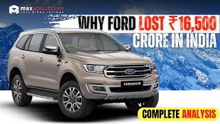 The Real Cost of Fords India Exit ₹16500 Crore Story [upl. by Nailij]