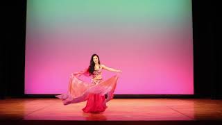 Farasha Tokyo ベリーダンス Bellydance Veil quotNar fi Albiquot by Iasir Hassan ①version [upl. by Mirth]