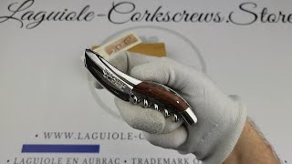 Prestige Laguiole Corkscrew Damascus Blade amp Snakewood By Laguiole en Aubrac [upl. by Karrah]