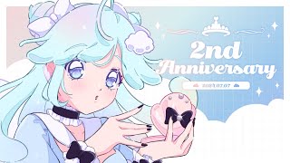 【VTuber】ひめるりシエル2周年記念配信／新衣装お披露目【誰でも歓迎｜雑談】 [upl. by Ael]