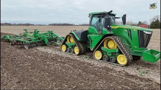 Ripping Fields amp Flying Drones  John Deere 9RX 640 Tractor amp 2730 Disk Ripper [upl. by Yengac]