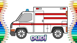 Çocuklar İçin Ambulans Çizimi 🚒 🚓 Taşıtlar Nasıl Çizilir [upl. by Illah]