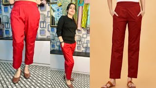 Straight Plazo Pant Cutting and Stitching Very Easy Method 😊 [upl. by Iy161]