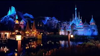 魔雪奇緣世界夜間景觀丨香港迪士尼樂園丨World of Frozen Landscape Night View丨Hong Kong Disneyland [upl. by Dawkins]