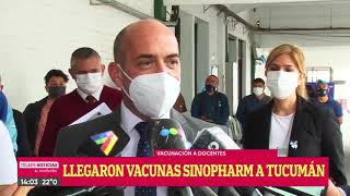 Vacunación a docentes llegaron más vacunas Sinopharm [upl. by Nye]