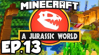 Jurassic World Minecraft Modded Survival Ep13  OUR FIRST DINOSAUR Rexxit Modpack [upl. by Oidualc473]