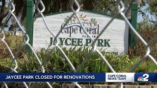 Jaycee Park officially closes with fence wrapped around it [upl. by Carmine]