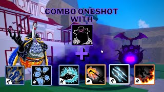 Combo One Shot With Shadow And All Melee  Blox Fruits update 17 3 [upl. by Jaclyn]