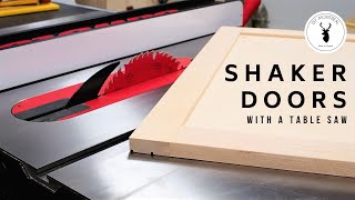 How to Build Shaker Doors with the Table Saw  Rail and Stile  Tongue and Groove  Cabinet doors [upl. by Anail]