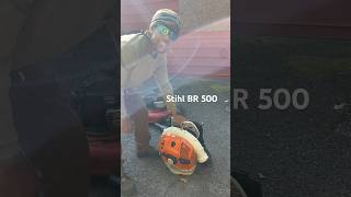 Stihl Br500 ertime Delroccolandscaping [upl. by Mezoff]