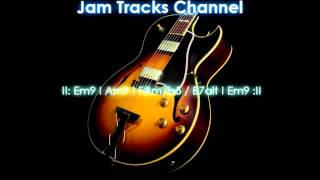 Smooth Jazz Guitar Backing Track Em [upl. by Thurman]