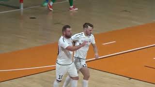 Skrót meczu 1 Ligi Futsalu Górnik Polkowice vs Sośnica Gliwice oraz wypowiedzi trenerów [upl. by Seyah]