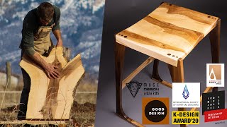 Saving Trees from the smoke wood pile  DeepThink Counter Stool Design Prototype  2018 [upl. by Deeraf26]