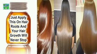 Just apply this on your hair roots and your hair growth will never stop [upl. by Nosemaj]