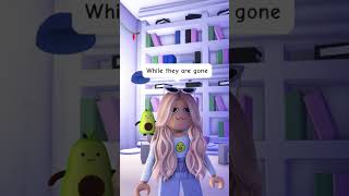 Her parents DIDN’T let her enter the basement BECAUSE OF THIS…😱💀 adoptme roblox robloxshorts [upl. by Tica]