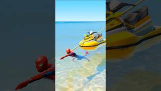 Who Is Stronger 💪 SPIDERMAN VS HULK GTA V CHALLENGE 🔥 shorts spiderman cartoon [upl. by Aalst483]