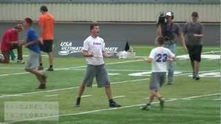 Ultimate Frisbee Throwing Drills  Live Practice Session [upl. by Ahsened]