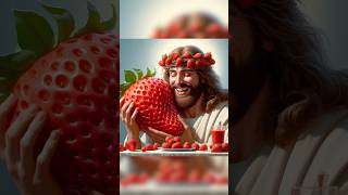 jesus christ loves strawberries jesus jesuschrist viralshort trending Prabhujivithai8ve [upl. by Rozalie]