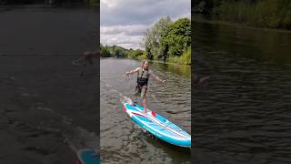 Lidl  Mistral SUP Testing Behind a boat  Full review linked [upl. by Mena216]