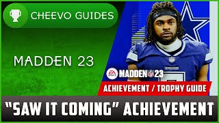 MADDEN NFL 23  Saw It Coming  Achievement  Trophy Guide XboxPS [upl. by Wilone]