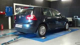 digiservices vw golf 5 tdi 105  148cv dyno [upl. by Enier]