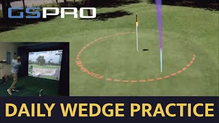 How I Practice Wedges Daily on My Golf Simulator  Flushing Meadows Pitch amp Putt on GSPro [upl. by Nnaillek]