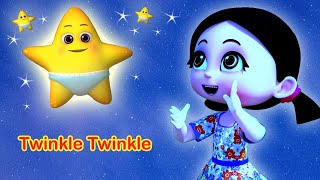 Twinkle Twinkle Little Star Poem I English Poem I Lullaby For Babies To Go To Sleep I Happy Bachpan [upl. by Boggers]